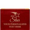 Crown Awards All Star Rosewood Humidor Gift, Customize with Your Own Text Engraving view 1