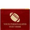 Crown Awards Football Rosewood Humidor Gift, Customize with Your Own Text Engraving view 1