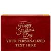 Crown Awards Happy Fathers Day Rosewood Humidor Gift, Customize with Your Own Text Engraving view 1