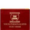 Crown Awards Car Show Rosewood Humidor Gift, Customize with Your Own Text Engraving view 1