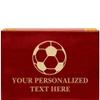 Crown Awards Soccer Rosewood Humidor Gift, Customize with Your Own Text Engraving view 1