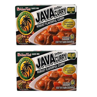 House Foods Java Curry Medium Hot 6.52oz, 2 Pack
