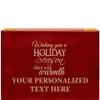 Crown Awards Holiday Rosewood Humidor Gift, Customize with Your Own Text Engraving view 1