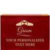 Crown Awards Groom Rosewood Humidor Gift, Customize with Your Own Text Engraving Prime view 1