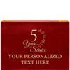 Crown Awards 5 Years of Service Rosewood Humidor Gift, Customize with Your Own Text Engraving Prime view 1