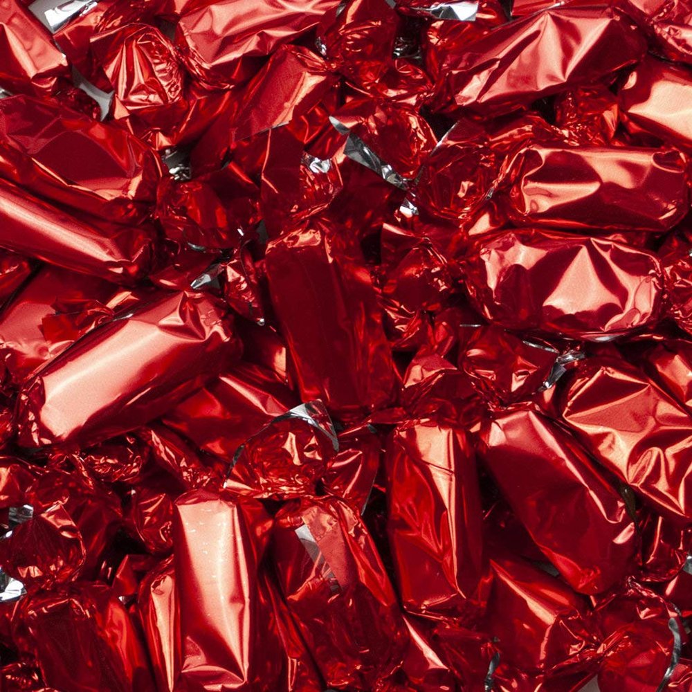 Red Candy Foil Wrapped Caramels 2lb