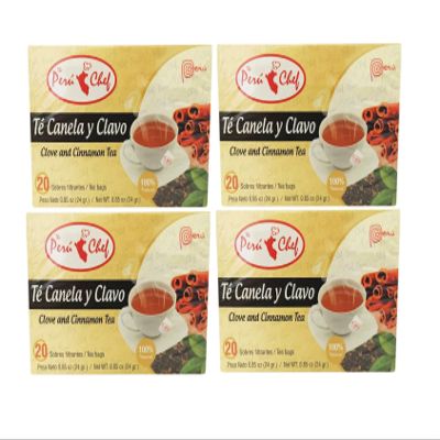 4 Boxes Cinnamon Cloves Digestive Tea/Te de Canela y Clavo