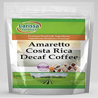 Amaretto Costa Rica Decaf Coffee (Gourmet, Naturally Flavored, Whole Coffee Beans) (8 oz, ZIN: 546525)
