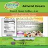 Almond Cream French Roast Coffee (Gourmet, Naturally Flavored, Whole Coffee Beans) (4 oz, ZIN: 546289) view 3
