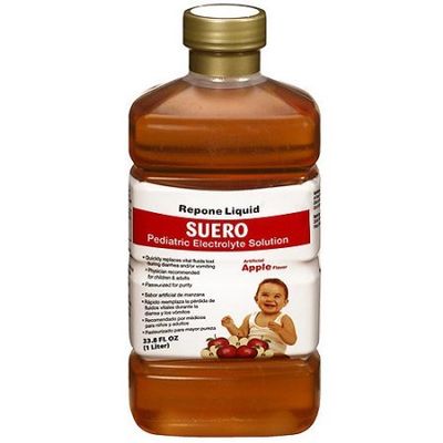 Repone Liquid Suero Apple Flavor Pediatric Electrolyte Solution (Pack of 6)