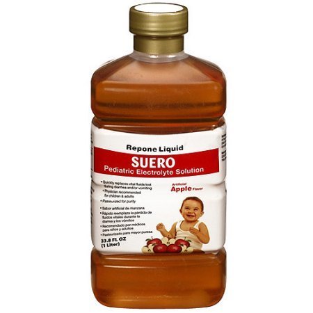 Repone Liquid Suero Apple Flavor Pediatric Electrolyte Solution (Pack of 6)