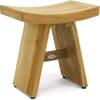 18" Asia-Raw Teak Shower Bench view 1
