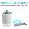 Lexing Health Pill Grinder Pill Crusher  Easily Crushes Multiple Tablets or Vitamins into Fine Powder at Once (Extra Jar Included) - Great Pulverizer for Feeding Tube, Kids, Pets and Arthritis view 3