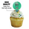Adventure Time BMO Play Video Games Cupcake Picks Toppers Decoration Set of 6 view 3