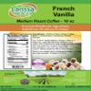 French Vanilla Medium Roast Coffee (Gourmet, Naturally Flavored, Whole Coffee Beans) (16 oz, ZIN: 551754) view 2