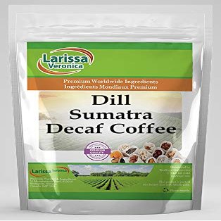 Dill Sumatra Decaf Coffee (Gourmet, Naturally Flavored, Whole Coffee Beans) (8 oz, ZIN: 551147)