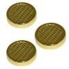 3 Pack Cigar Humidifier for Humidors Small Round Humidifiers - Gold view 1