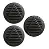 3 Pack Cuban Crafters Accessories Small Cigar Humidifier Round Black Puck 2.2 Inches Diameter and 1 Inch Height view 1