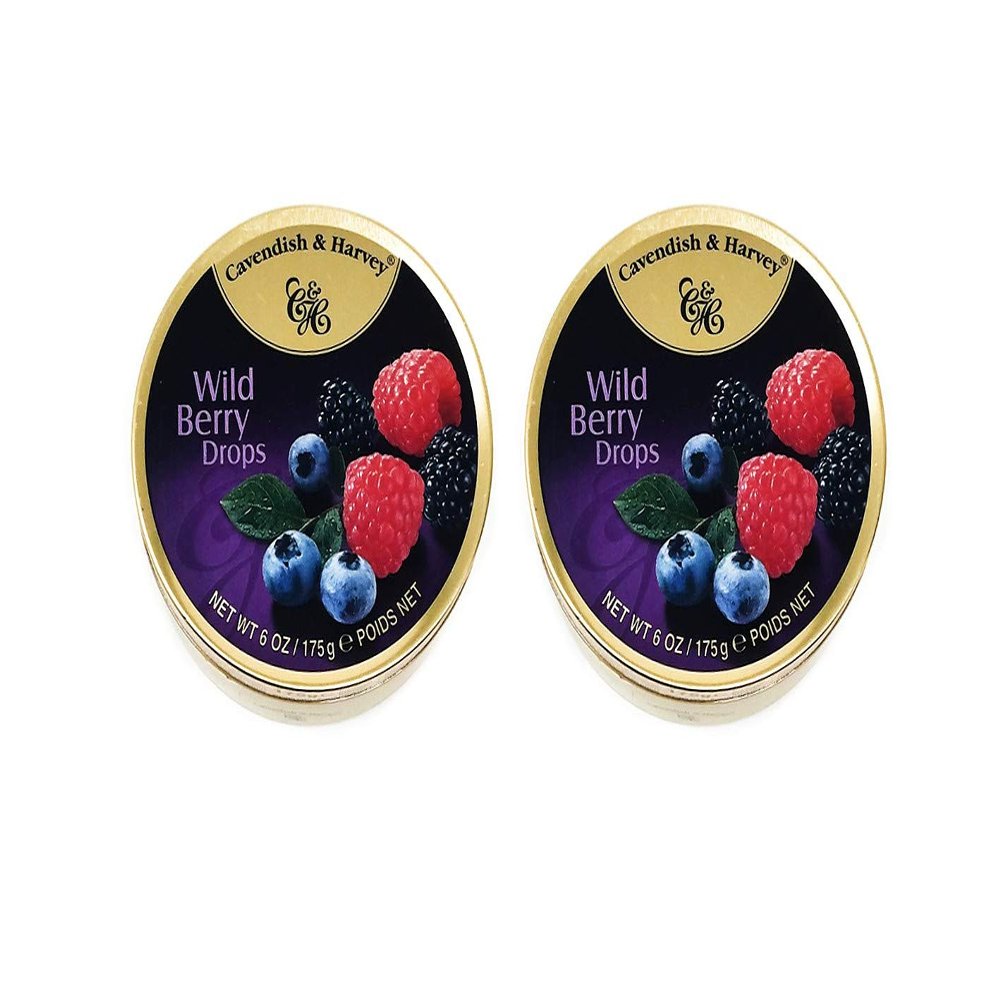 Cavendish & Harvey Fruit Candy Drops (Wild Berry, 2 Pack)