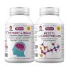 ANDREW LESSMAN Memory & Brain + Acetyl L-Carnitine Kit: 30 + 30 Capsules Naturally Supports Brain, Memory and Mental Acuity. with Ginkgo Biloba, Bacopa, Curcumin, Ginseng, B-Complex, Vitamin D3 view 1