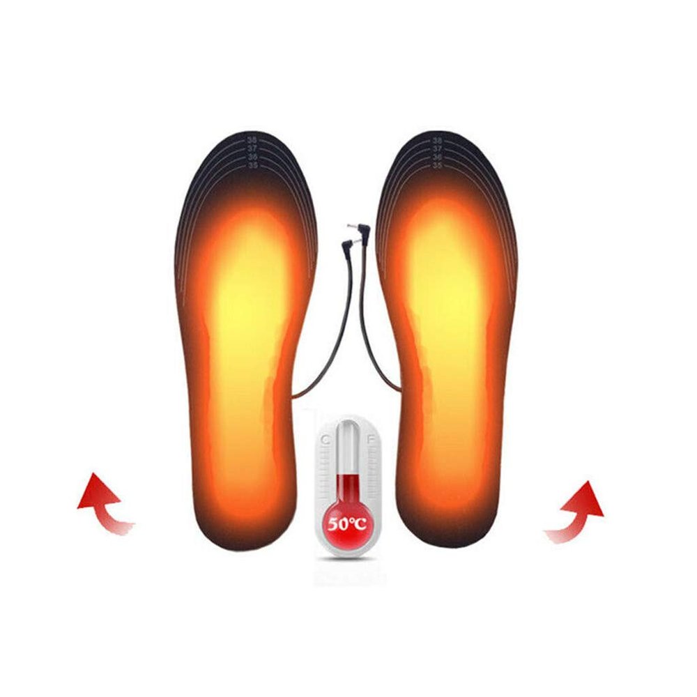 Heated Insoles, USB Rechargeable Heated Shoes Pad, DIY Customizable Electric Powered Heated Insoles for Outdoor | Camping | Skiing | Hunting, Winter Insole Foot Warmers for Men and Women (Man:40-44)