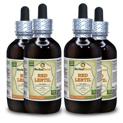 Herbal Terra LLC Red Lentil (Lens Culinaris) Dried Seed Liquid Extract 4x4 oz