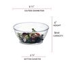 Elegant Disposable Plastic Bowls 240 Pcs - 5 oz Heavy Duty Fancy Round Clear Salad Soup Bowls  Dessert Bowls Party Set For Wedding, Christmas, Thanksgiving, Birthday & All Occasions view 2