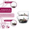 Elegant Disposable Plastic Bowls 240 Pcs - 5 oz Heavy Duty Fancy Round Clear Salad Soup Bowls  Dessert Bowls Party Set For Wedding, Christmas, Thanksgiving, Birthday & All Occasions view 3