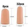 ANCIRS Gel Finger Support Protector Gloves, Gel Finger Cots/Covers - Different Sizes Silicone Fingertips for Hands Cracking, Eczema Skin (40pcs) view 2