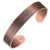 MagEnergy Copper Bracelet for Men, 99.9% Pure Copper Magnetic Bangle with Ultra Strength Magnets Large Adjustable Jewelry Gift Box view 1