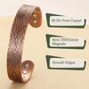 MagEnergy Copper Bracelet for Men, 99.9% Pure Copper Magnetic Bangle with Ultra Strength Magnets Large Adjustable Jewelry Gift Box view 2