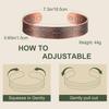 MagEnergy Copper Bracelet for Men, 99.9% Pure Copper Magnetic Bangle with Ultra Strength Magnets Large Adjustable Jewelry Gift Box view 4