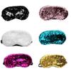 6 Pcs Glitter Mermaid Sequins Sleep Sleeping Eye Mask Elastic Eye Cover Shade Blindfold Women Teens Girls view 1