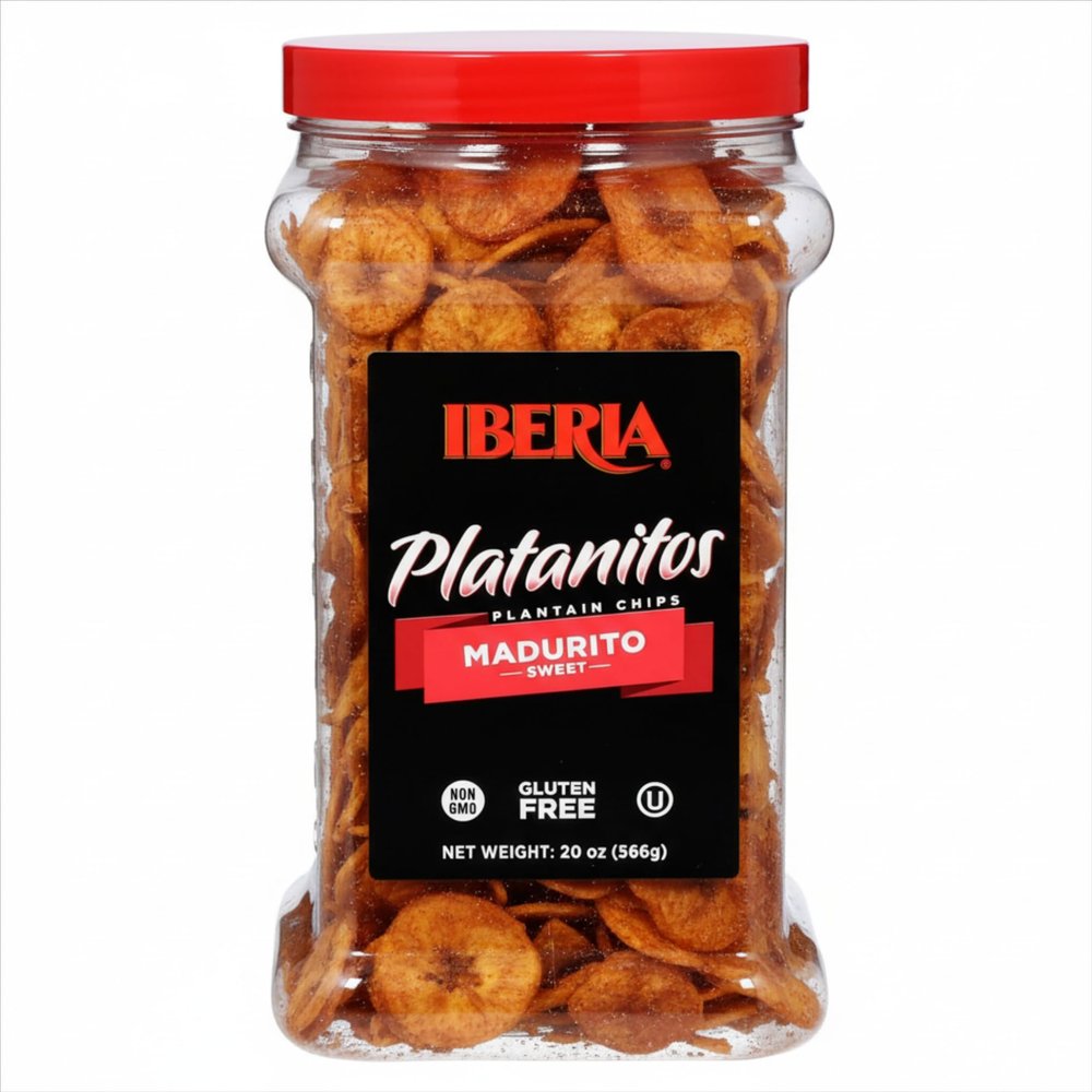 Iberia Maduritos Naturally Sweet Plantain Chips, 20 Ounce (Pack of 1)
