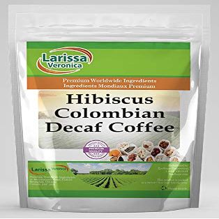 Hibiscus Colombian Decaf Coffee (Gourmet, Naturally Flavored, Whole Coffee Beans) (4 oz, ZIN: 552752) - 3 Pack