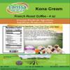 Kona Cream French Roast Coffee (Gourmet, Naturally Flavored, Whole Coffee Beans) (4 oz, ZIN: 553465) view 3