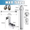 Shower Douche Enema Kit with Hook up, Colon Nozzle Cleaner System with 59 inch Shower Hose and 3 Heads for Men Women Cleaning view 2