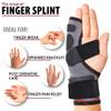 ORTONYX Pinky Finger Splint Wrist Immobilizer Brace - Boxer Fracture for 4th & 5th Finger, Ulnar Gutter Support, Metacarpal Tunnel Syndrome, Breathable & Adjustable for Left or Right Hand / KB434 Gray view 3