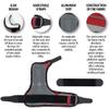 ORTONYX Pinky Finger Splint Wrist Immobilizer Brace - Boxer Fracture for 4th & 5th Finger, Ulnar Gutter Support, Metacarpal Tunnel Syndrome, Breathable & Adjustable for Left or Right Hand / KB434 Gray view 4
