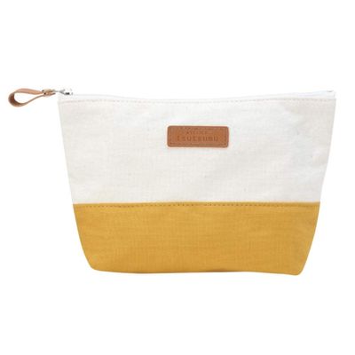  AT0008 Wrapping Pouch, Gusset, Plain, Atelier Wrapping, Yellow