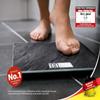 Soehnle Style Sense Compact 300, Compact Digital Weighing Scale, Bathroom Scale with Easy-to-Read LCD Display, Extra-Flat Body Weight Scale, Slate view 2