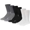 Big and Tall Diabetic Cotton Neuropathy Crew Socks, King Size Mens Athletic Crew Socks (13-16, Black/Gray/White) - 3 pairs view 1