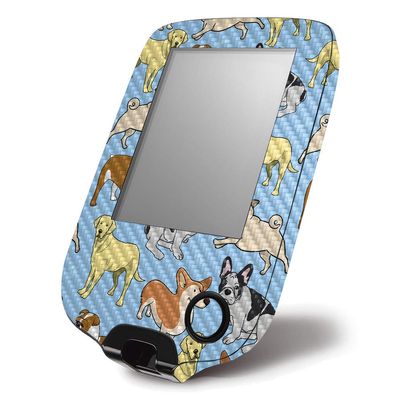 MightySkins Carbon Fiber Skin for Abbott Freestyle Libre 1 & 2 - Puppy Party | Protective, Durable Textured Carbon Fiber Finish | Easy to Apply, Remove, and Change Styles | Made in The USA