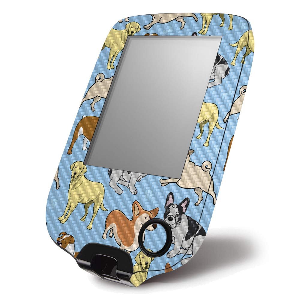 MightySkins Carbon Fiber Skin for Abbott Freestyle Libre 1 & 2 - Puppy Party | Protective, Durable Textured Carbon Fiber Finish | Easy to Apply, Remove, and Change Styles | Made in The USA