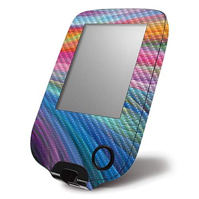 MightySkins Carbon Fiber Skin for Abbott Freestyle Libre 1 & 2 - Rainbow Waves | Protective, Durable Textured Carbon Fiber Finish | Easy to Apply, Remove, and Change Styles | Made in The USA, CF-ABFRLI10D-Rainbow Waves