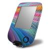 MightySkins Carbon Fiber Skin for Abbott Freestyle Libre 1 & 2 - Rainbow Waves | Protective, Durable Textured Carbon Fiber Finish | Easy to Apply, Remove, and Change Styles | Made in The USA, CF-ABFRLI10D-Rainbow Waves view 1