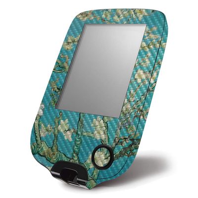 MightySkins Carbon Fiber Skin for Abbott Freestyle Libre 1 & 2 - Almond Blossom | Protective, Durable Textured Carbon Fiber Finish | Easy to Apply, Remove, and Change Styles | Made in The USA