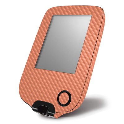 MightySkins Carbon Fiber Skin for Abbott Freestyle Libre 1 & 2 - Solid Peach | Protective, Durable Textured Carbon Fiber Finish | Easy to Apply, Remove, and Change Styles | Made in The USA
