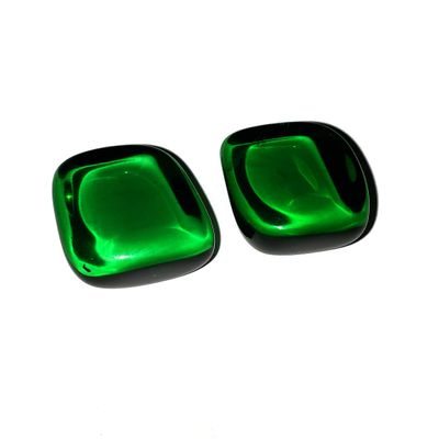 2pc Gaia Stone Medium Green Obsidian Tumbled & Polished Healing Crystal Gemstone Specimens from Washington, USA