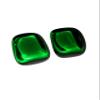 2pc Gaia Stone Medium Green Obsidian Tumbled & Polished Healing Crystal Gemstone Specimens from Washington, USA view 1